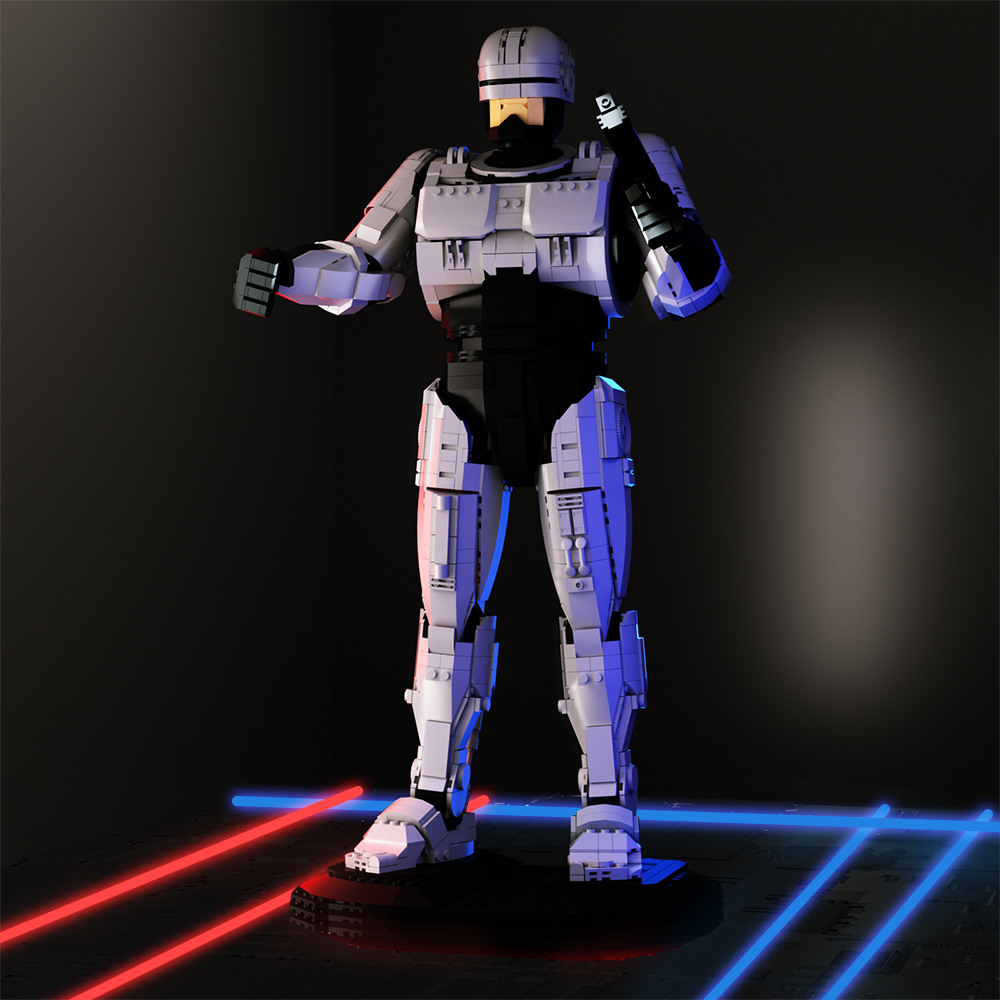 Model Kit Robocop - Blocchi di costruzione robot MOC RoboCoped