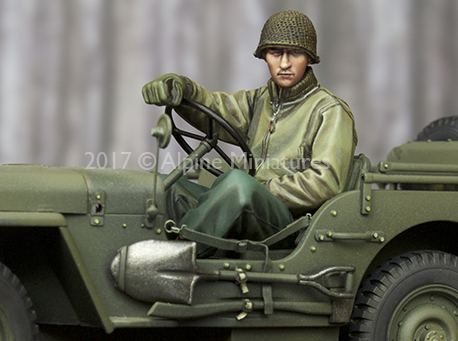 Model Kit Cangdao - Kit resina 1:35 US Jeep Driver