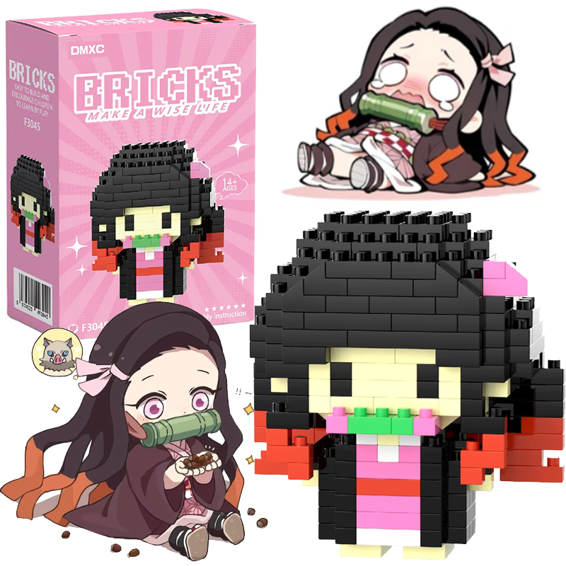 Model Kit Kaiju No 8 - Blocchi Micro Demon Slayer, Figurine Anime