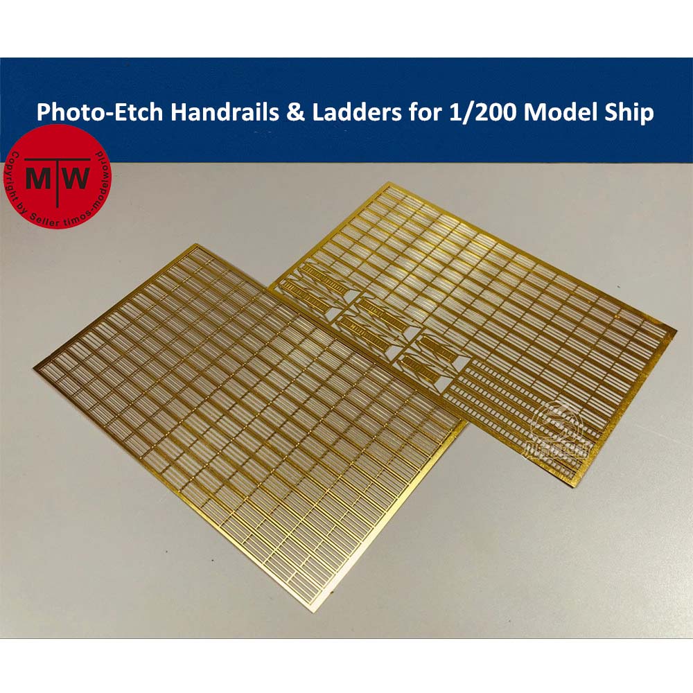 Photo Etch Brass - Corrimano e scala in PE fotoinciso