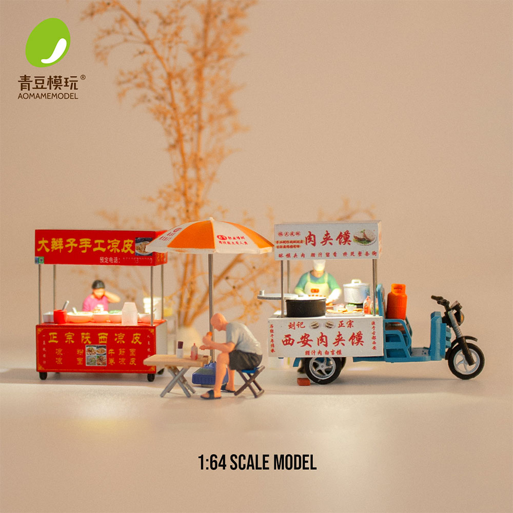 Model Kit Diorama - Kit Modello Mercato Notturno 1/64 -